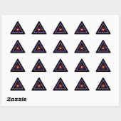Paarse & Oranje Sticker van de Laserwaarschuwing (Vel)