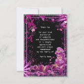 Paarse Orchid Bedankkaart (Voorkant)