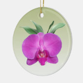 Paarse Orchid Keramisch Ornament (Links)