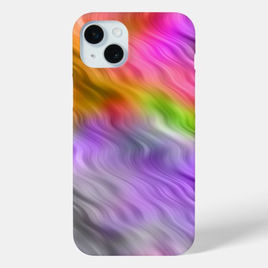 Paarse Orchid Wavy Texture Case-Mate iPhone Case (Achterkant)