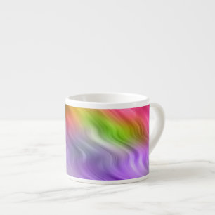 Paarse Orchid Wavy Texture Espresso Kop