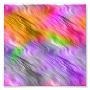 Paarse Orchid Wavy Texture Foto Afdruk