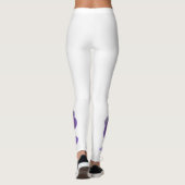 Paarse orchidebloem. leggings (Achterkant)