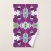 Paarse Orchidee Bad Handdoek (Handdoek)