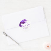 Paarse Orchidee Dank Je Sticker (Envelop)