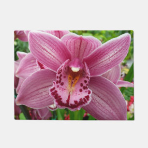 Paarse Orchidee Elegant Floral Deurmat