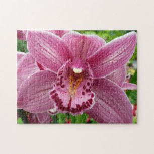 Paarse Orchidee Elegant Floral Legpuzzel
