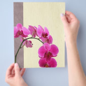 Paarse orchidee flyer (Hand)