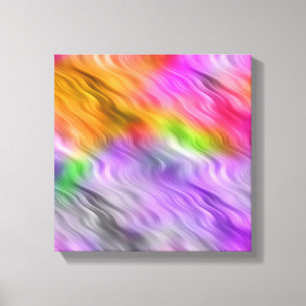 Paarse Orchidee Golvende Textuur Canvas Afdruk