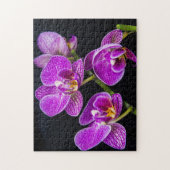 Paarse orchidee legpuzzel (Verticaal)