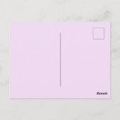 Paarse orchidee met zwarte hot stone spa party briefkaart (Achterkant)