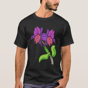 Paarse Orchidee Plant Hoarder T-shirt