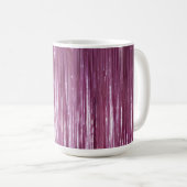 Paarse Orchidee Roze Tinsel Stripes Koffiemok (Voorkant rechts)