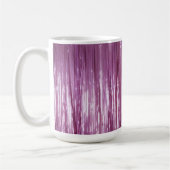Paarse Orchidee Roze Tinsel Stripes Koffiemok (Links)