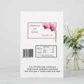 Paarse orchidee Weddenschap Grote Snoep Wrapper (Staand voorkant)