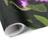 Paarse orchideeën cadeaupapier (Rol Hoek)