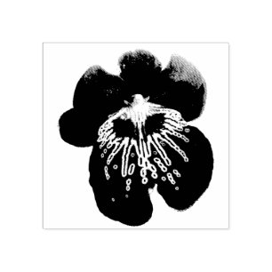 Paarse Orchideeën II Elegante Bloemen Rubberstempel