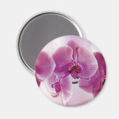 Paarse orchideeën magneet (Voorkant / Achterkant)