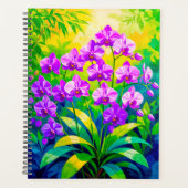 Paarse Orchideeën Planner (Voorkant)