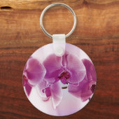 Paarse orchideeën sleutelhanger (Voorkant)