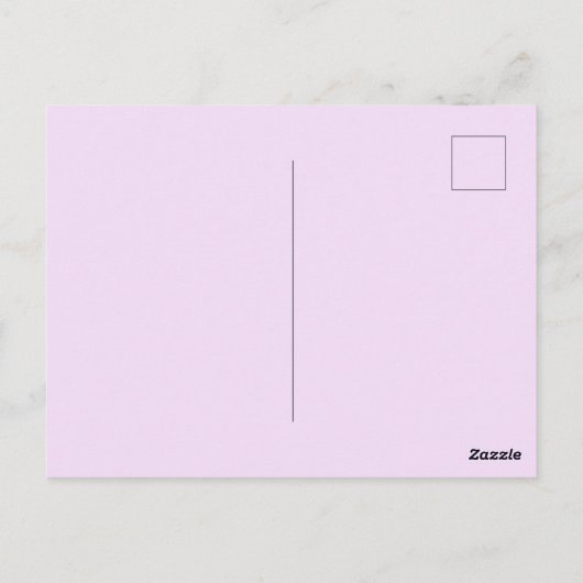 Paarse orchideeënbloem bedankkaart briefkaart (Achterkant)