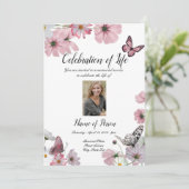 Paarse Orchids - Uitnodiging tot kennisgeving van (Staand voorkant)