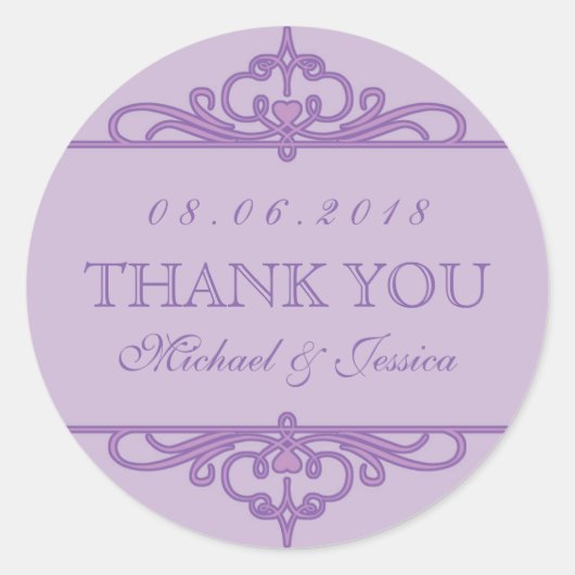 Paarse Ornament voor Stickers (Voorkant)