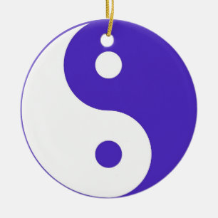 Paarse ornament Yin & Yang