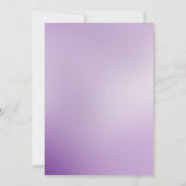 Paarse Ornamenten kerstfeest Kaart (Achterkant)