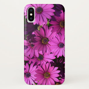 Paarse Osteospermbloemen iPhone X Hoesje