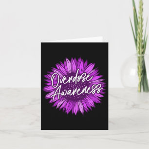 Paarse overdosis bewustzijn cadeaus overlevende li kaart