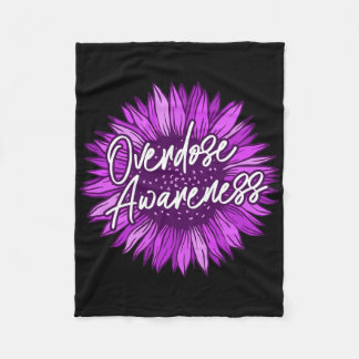 Paarse Overdosis Bewustzijn Geschenken Overlevende Fleece Deken