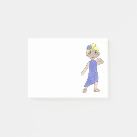 Paarse overweging Costume Lyrical Dance Modern Dan Post-it® Notes (Voorkant)