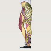 Paarse Oxalis-Leggings Leggings (Links)