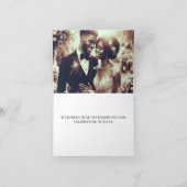 Paarse paar dank u nota bedankkaart (Binnen)