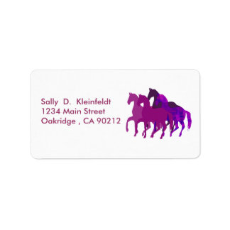Paarse Paarden Fantasie Etiket