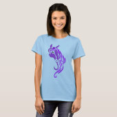 Paarse paarden t-shirt (Voorkant volledig)