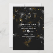 Paarse Paardenbloem Huwelijk Save The Date (Voorkant)