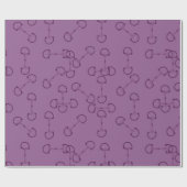 Paarse paardenpest cadeaupapier (Vlak)