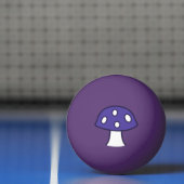 Paarse paddenstoel Ping Pong Ball (Net)