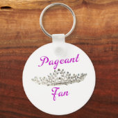 Paarse Pageant Fan Sleutelhanger (Voorkant)
