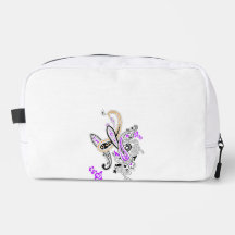 Paarse Paisley Dopp-kit Toilettas