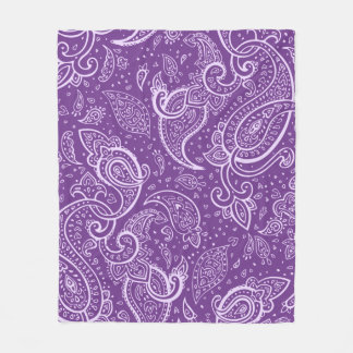 Paarse Paisley Pattern Deken