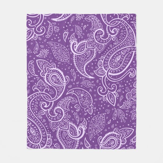 Paarse Paisley Pattern Deken (Voorkant)