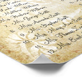 Paarse Paisley Peacock Wedding Seating Charts Poster (Hoek)