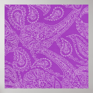 Paarse Paisley Print Summer Fun Girly Pattern