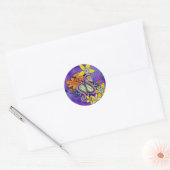 Paarse Paisley Stickers (Envelop)