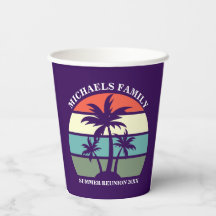 Paarse Palmboom Aangepaste Strandfeest