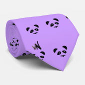 paarse panda stropdas (Opgerold)