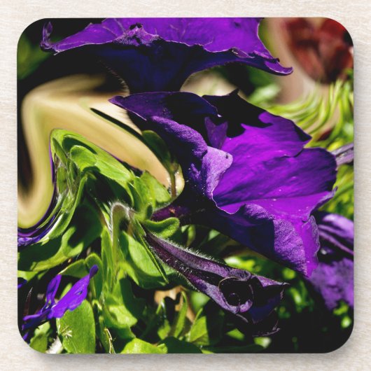 Paarse paniek bier onderzetter (Voorkant)